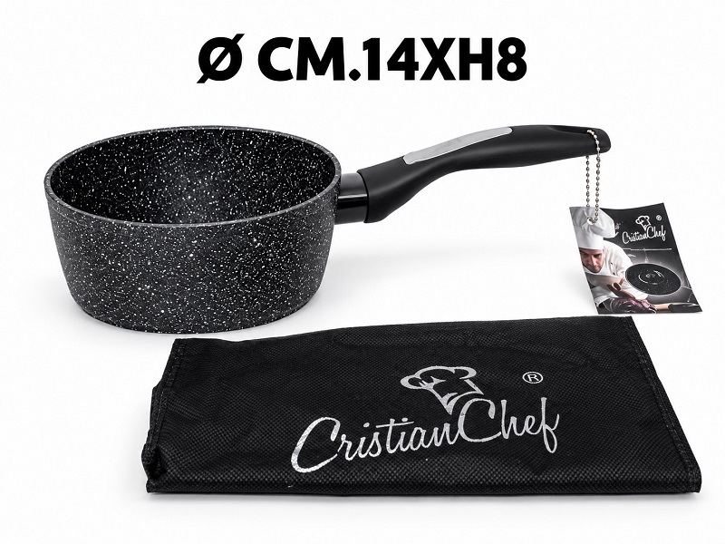 PENTOLINO 1MAN.C/BECCO CM.14X8 SUPERIOR CRISTIAN CHEF