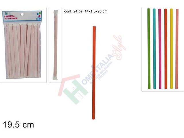 CANNUCCE CARTA 24 PZ COLORATE IM