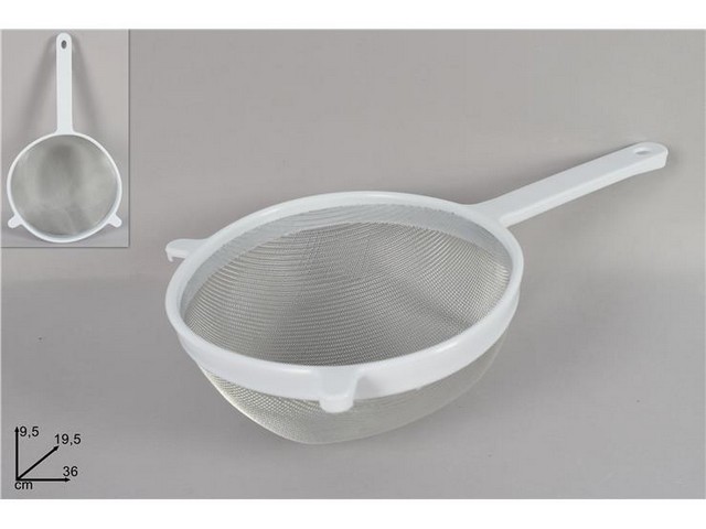 COLINO ACCIAIO E PLASTICA DIAM 19.5CM BIANCO 04366