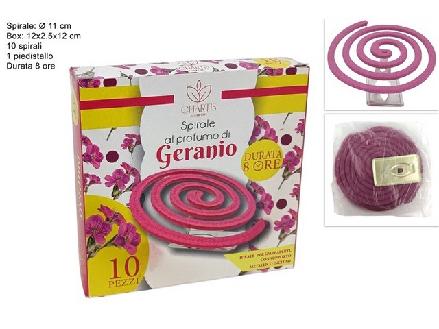 SPIRALE ZAMPIRONE PROFUMO GERANIO