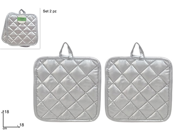 PRESINE 18X18 SILVER SET 2PZ