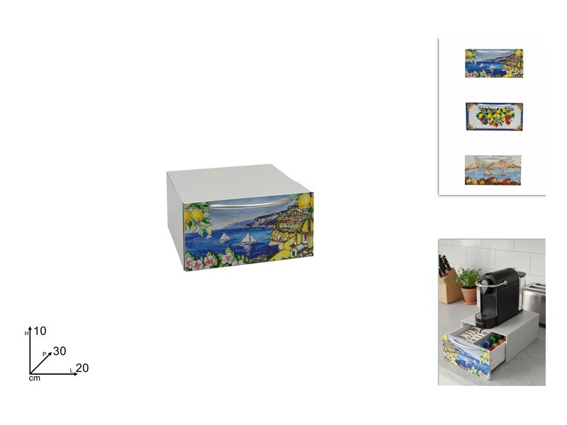 PORTA CIALDE CM.30X20X10 DECOROLIMONI 3ASS