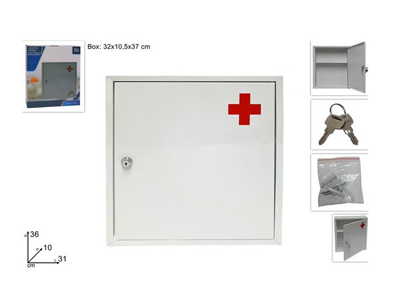CASSETTA PRONTO SOCCORSO CM.36X31X10