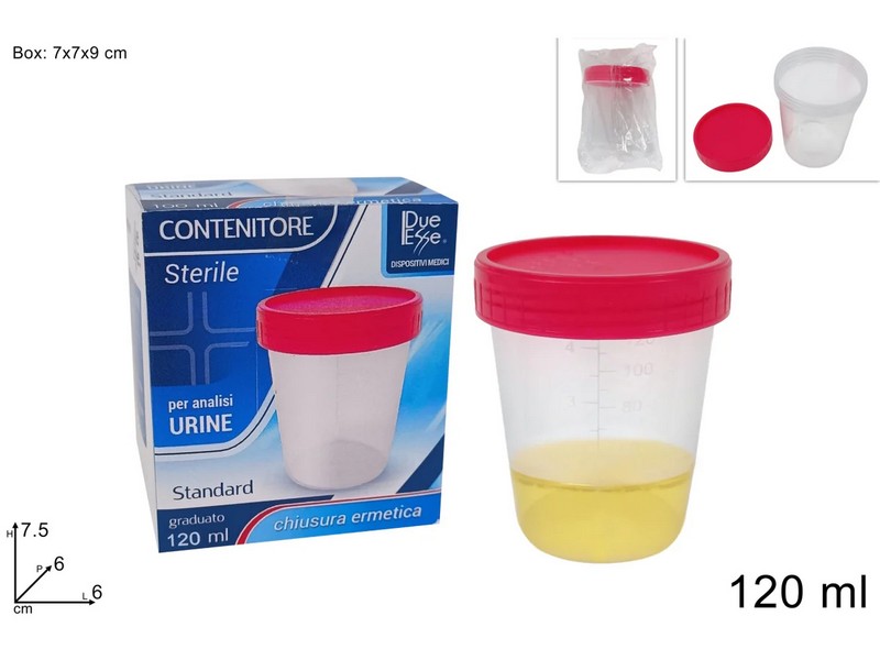 CONTENITORE URINE 100ML IN BOX