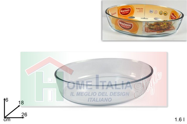 TEGLIA VETRO QUADRAT.CM.20X18X5MARINEX LT.1,1
