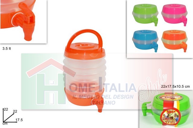 TANICA 3,5LT SALVASPAZIO C/RUBINETTO 224328