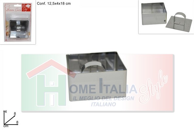 FORMA QUADRA ACCIAIO CM.8 249246