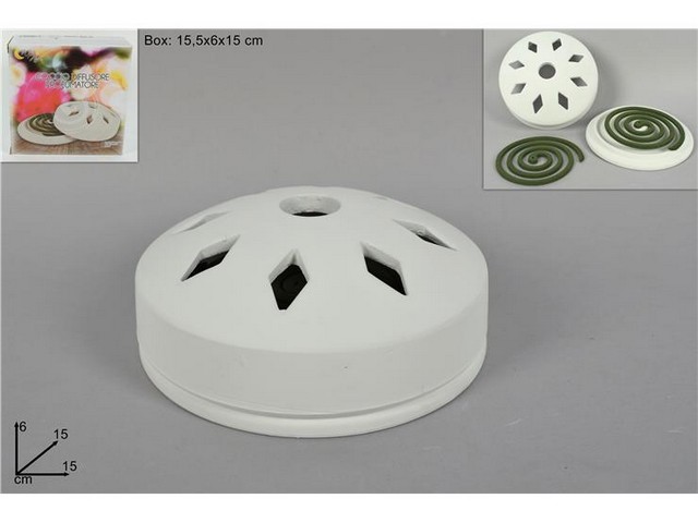 COCCIO 2 PROFUMATORI BIANCO 15 CM YW