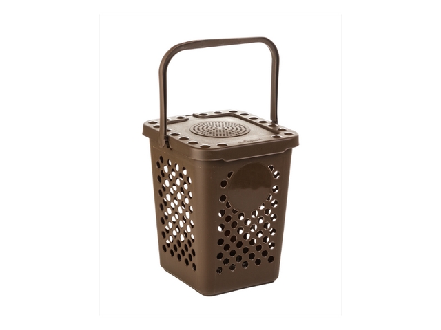 *PATTUMIERA ECOPLUS AREATA LT.10MARRONE