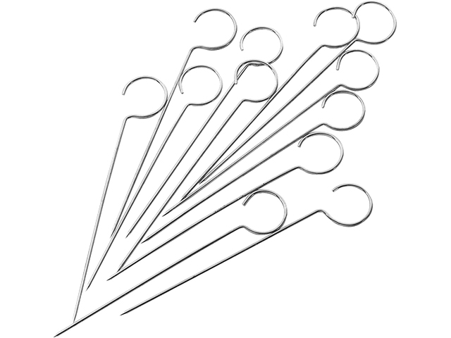 178-4 SPIEDINI 12 PZ INOX CM.10