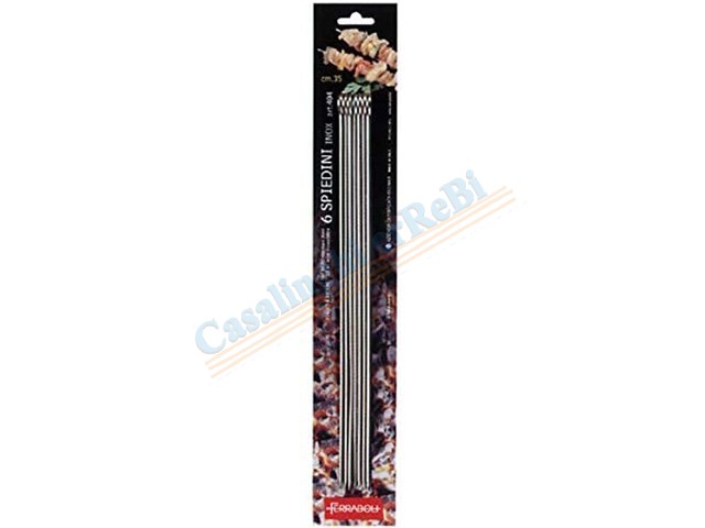 SPIEDINI INOX 6PZ.CM.35 ART.404