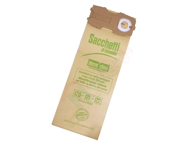 SACCHETTI IN CARTA VK 120/121/122 IN BUSTA COMPATIBILI 120