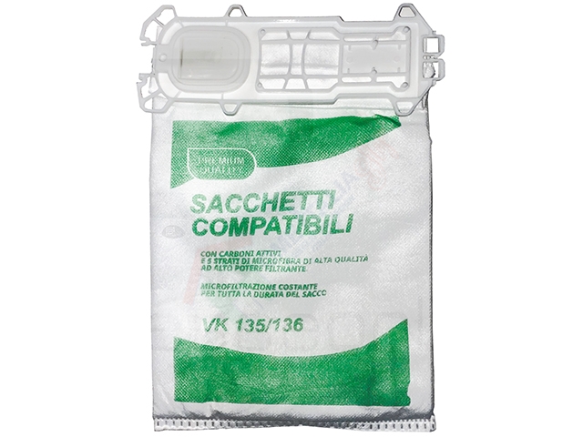 SACCHETTI VK 135/136 IN BUSTA COMPATIBILI 135
