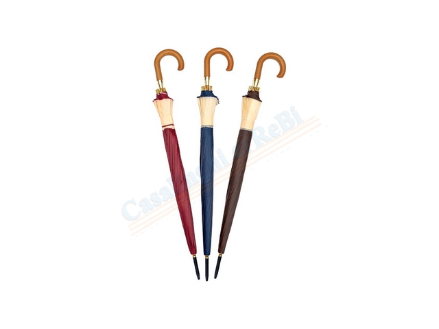 OMBRELLO NYLON AUTO 12K UNITO C/FASCIA G534
