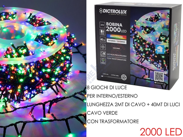2000 LUCI LED MULTICOLOR X EST.450530