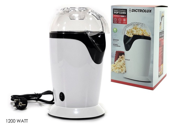 MACCHINA POP CORN 1200W BIANCA 883200