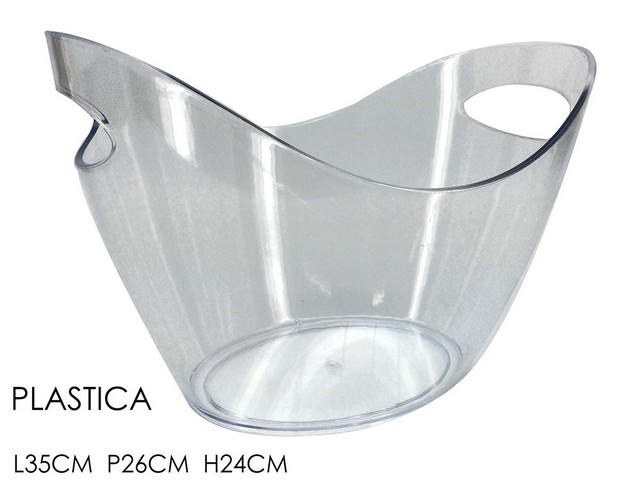 CESTELLO GHIACCIO OVALE C/MANICI 10LT 548636