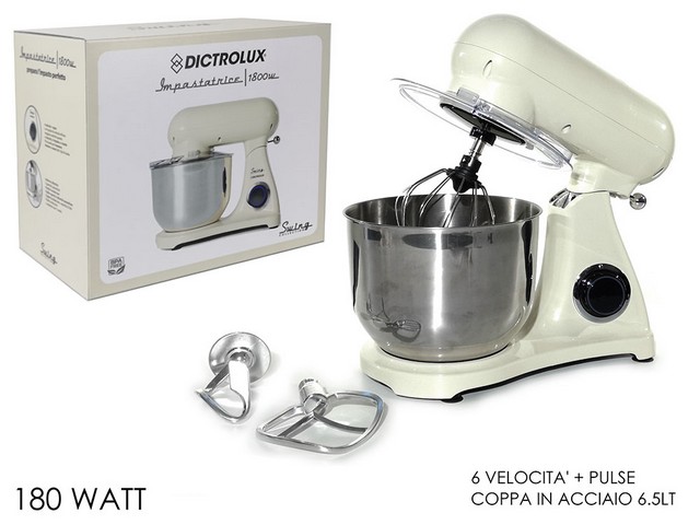 IMPASTATRICE 1800W 6.5LT CREMA    884400