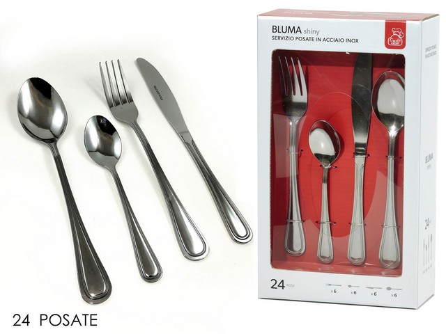 SET POSATE BLUMA 24PZ ACCIAIO 575405