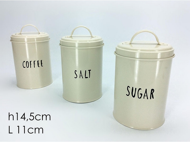 CONTENITORE IN LATTA CREMA 3ASS696812