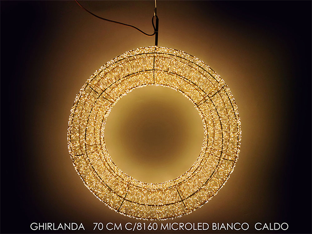 GHIRLANDA 70 CM C/8160 MICROLEDB.CALDO450385A