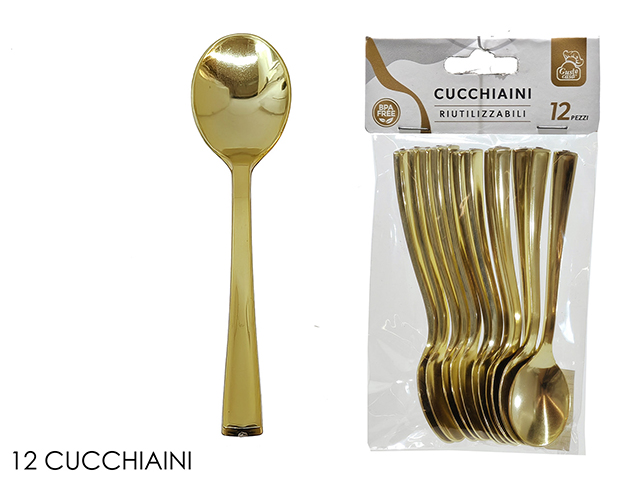 SET 12 CUCCHIAINI ORO 491864