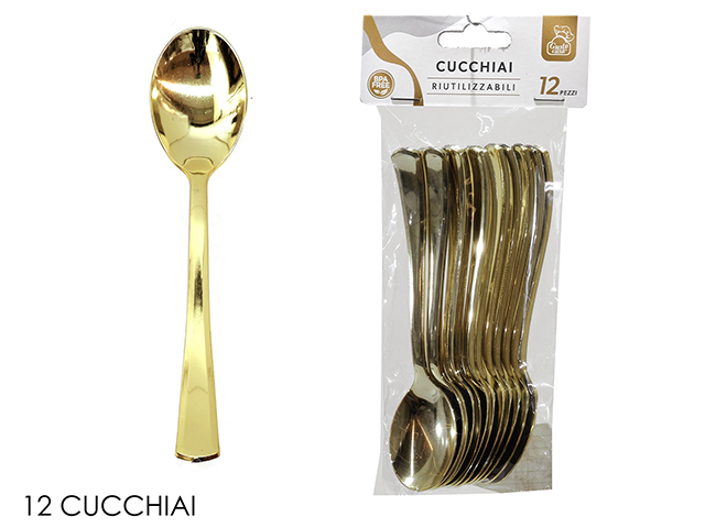 SET 12 CUCCHIAI ORO 491865