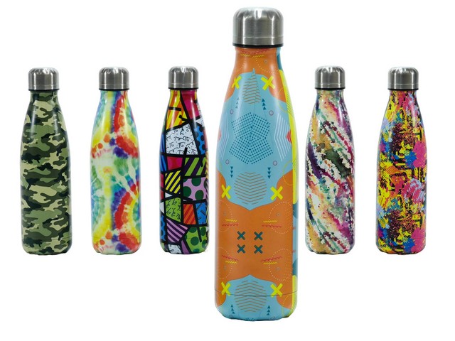 BOTTIGLIA TERMICA 500ML 6 ASS 727258A BOTTIGLIA DA SCUOLA