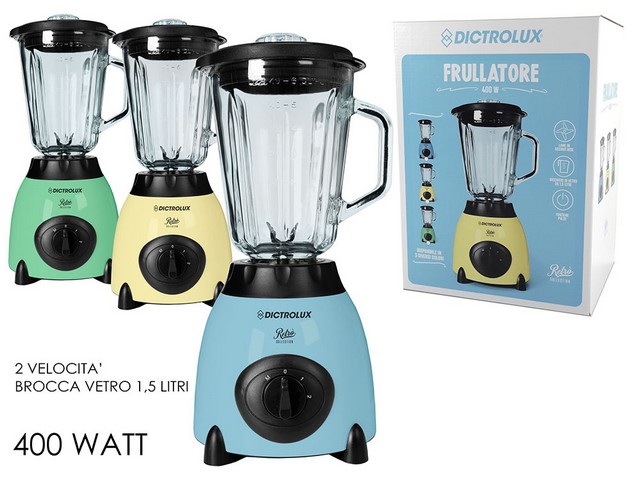 FRULLATORE 400W IN VETRO 1.5LT 3ASS 870502