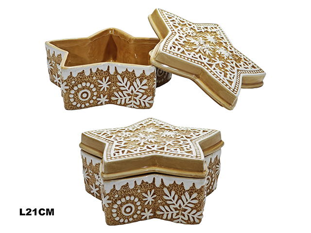 COFANETTO STELLA Ø21CM PAN DI ZENZERO 714057