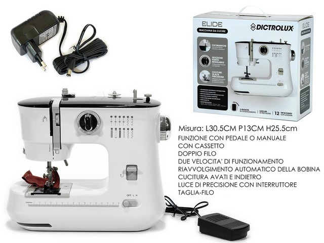 MACCHINA DA CUCIRE ELIDE 12 PUNTI   884101A