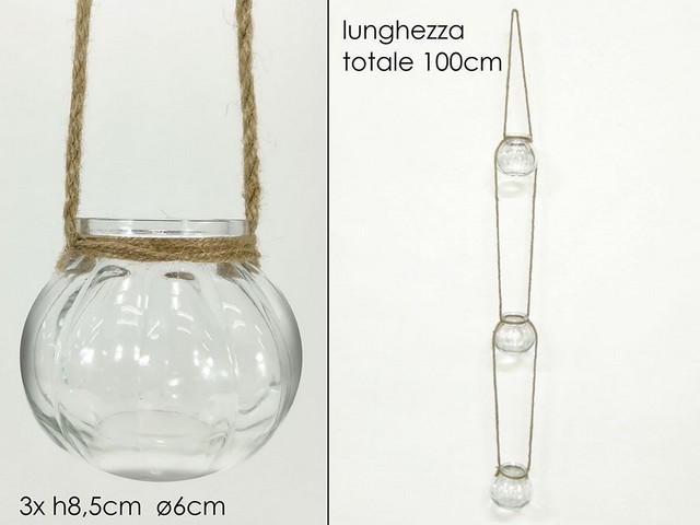 PORTACANDELA C/3 C/IUTA Ø6XH8.5