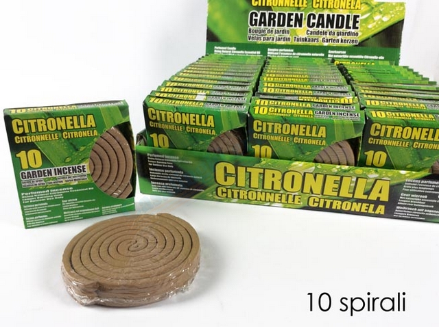 SET 10 SPIRALI CITRONELLA IN DISPLAY 537862 ZAMPIRONE