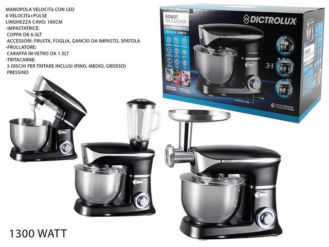 ROBOT MULTIFUNZIONE 3IN1 1300W 6.5LT