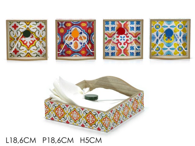 PORTATOVAGLIOLI C/FERMO 18X18X5CM   669116