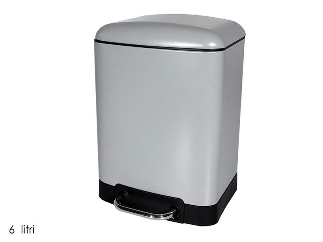 PATTUMIERA RETTANGOLARE 6LT GRIG