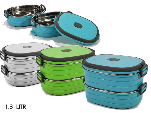 PIETANZIERE LUNCH BOX OVALE 1,8L 2  SCOMPARTI 602406