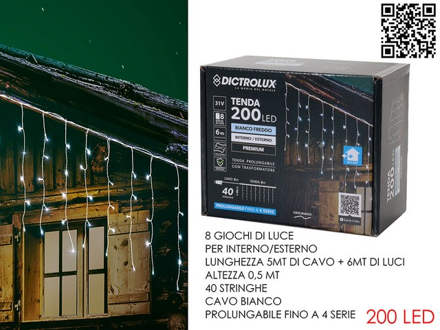 TENDA B.FREDDO 6MT X0.5MT 200 LED   450444