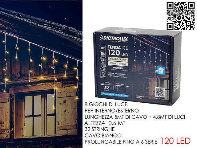 TENDA B.CALDO 4.8MT X0.6 MT 120LED 450432