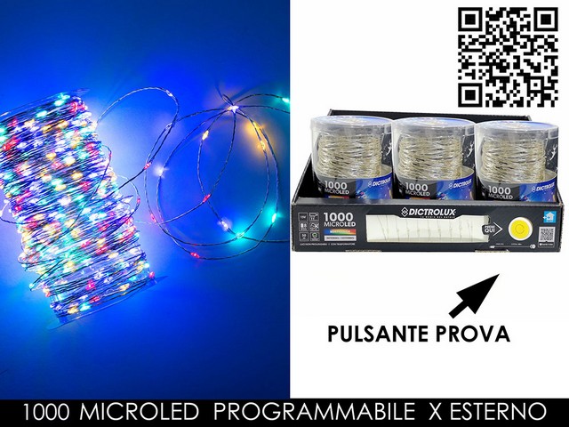 CATENA MULTICOLOR 1000M.LED X EST.405882