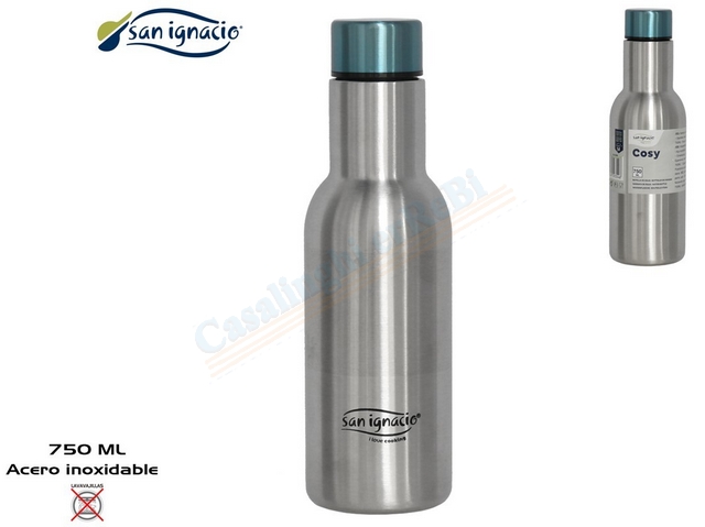 BOTTIGLIA ACQUA 750ML ACCIAIO IN