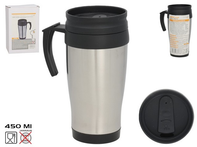 TAZZA MUG ACCIAIO AROA DA 450 ML    THERMOS