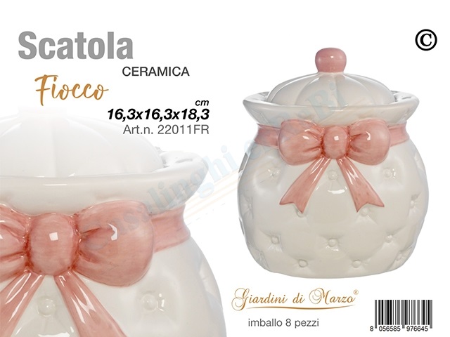 SCATOLA FIOCCO ROSA 22011FR