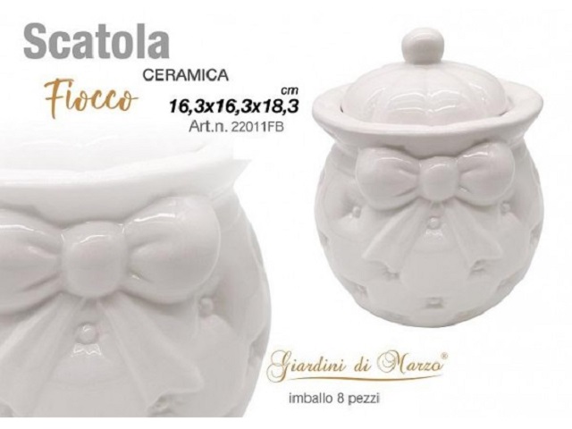 SCATOLA FIOCCO BIANCO 22011FB