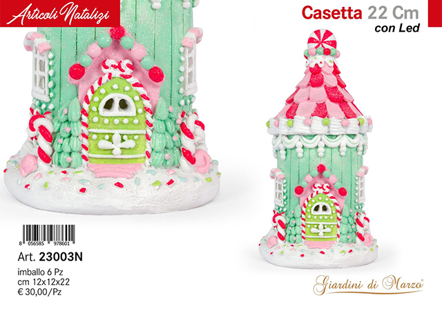 CASETTA NATALIZIA 22 CM 23003N