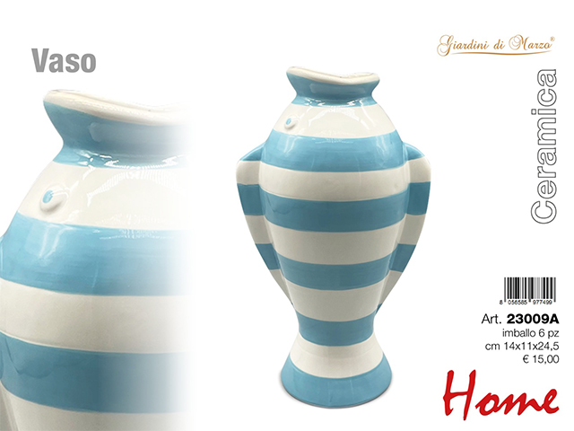 VASO STRISCE AZZURRE 23009A