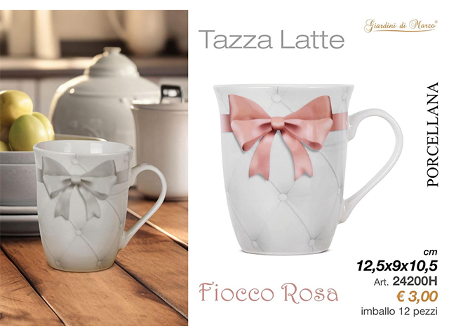 TAZZA FIOCCO ROSA 24200H