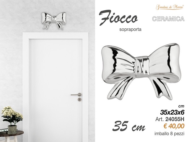 FIOCCO 35 CM ARGENTO 24055H