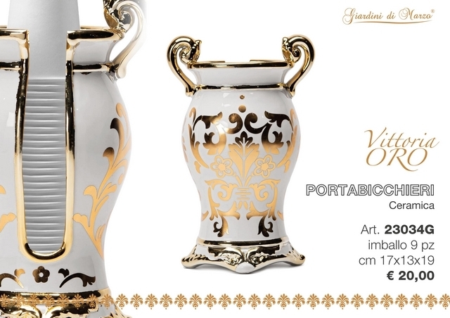 P/BICCHIERI VITTORIA ORO C/SCATOLA 23034G