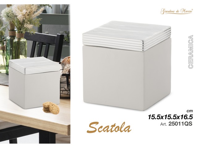 SCATOLA QUADRATA ARGENTO 25011QS